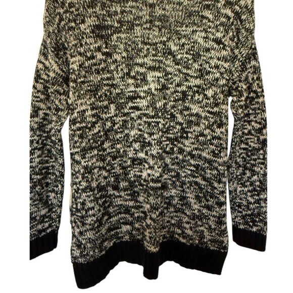 Jessica Simpson Black & White Turtleneck Sweater Size XS Striped Oversize Fit - Picture 7 of 9